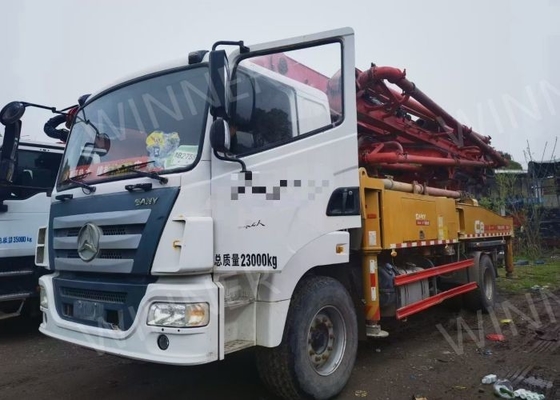 Gebrauchter 2-Achsen-Pumpenwagen 2019, gebrauchte Beton-LKWs, 37 m, mit SANY-Fahrgestell