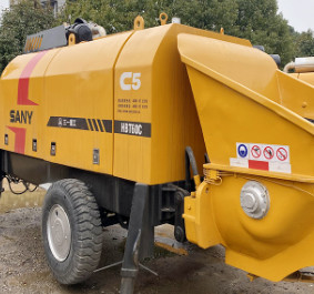 2019 Gebrauchte stationäre Betonpumpe HBT60C 65 m3/H mit Dieselmotor