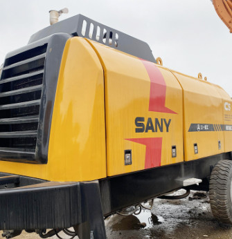 2019 Gebrauchte stationäre Betonpumpe HBT60C 65 m3/H mit Dieselmotor