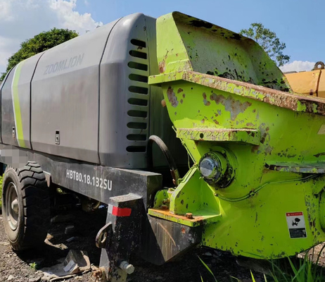 Gebrauchte stationäre Betonpumpe Zoomlion 82m3/H 80.18-132SU im Bauwesen