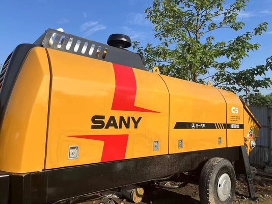 SANY gebrauchte stationäre Betonpumpe 85m3/H HBT8018C-5 7260X2125X2685mm